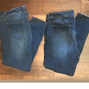 Maurices / Encore Ankle/ Cropped Jeans 2pcs